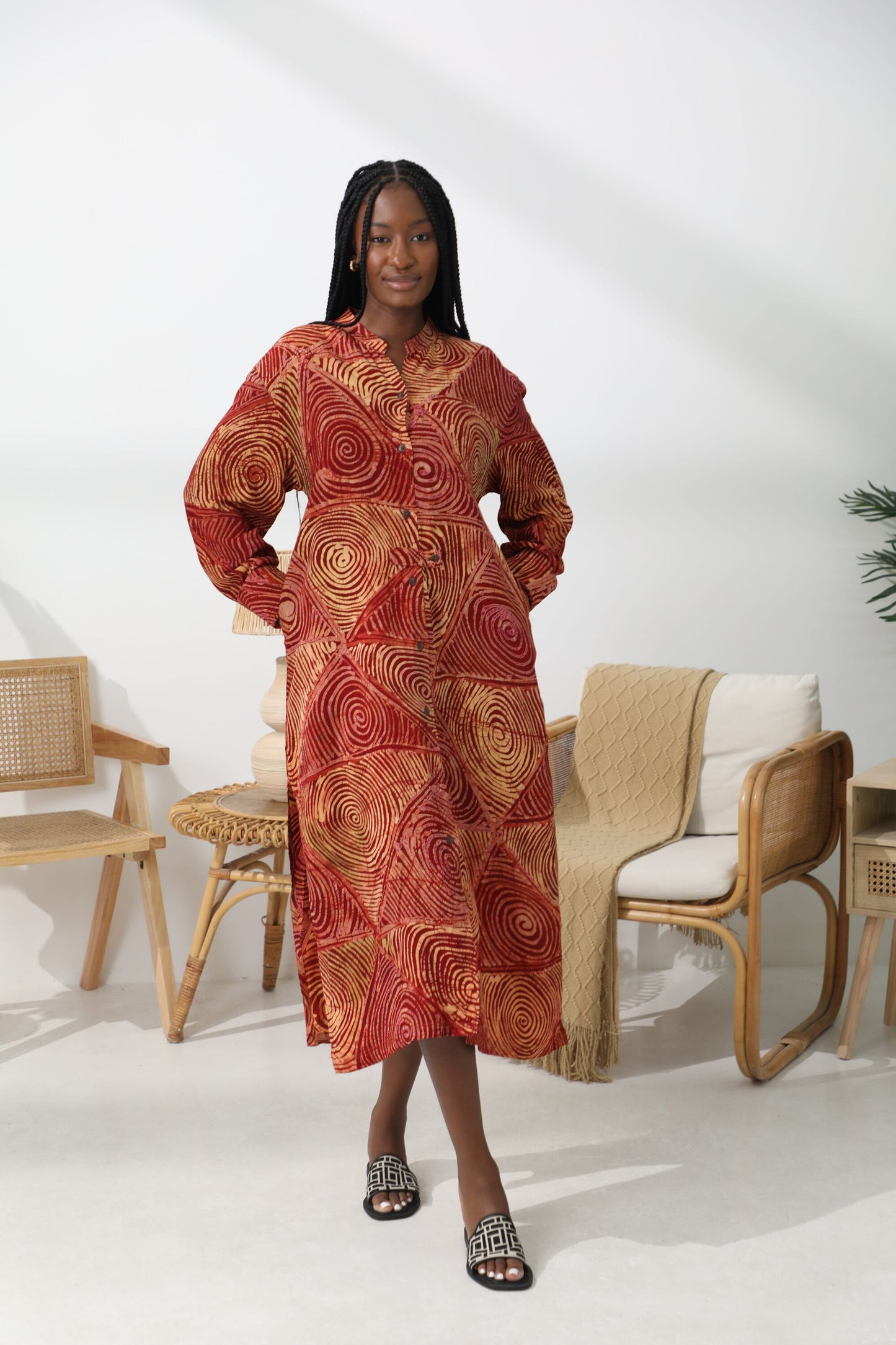 Shu Long Sleeve Shirt Dress 2