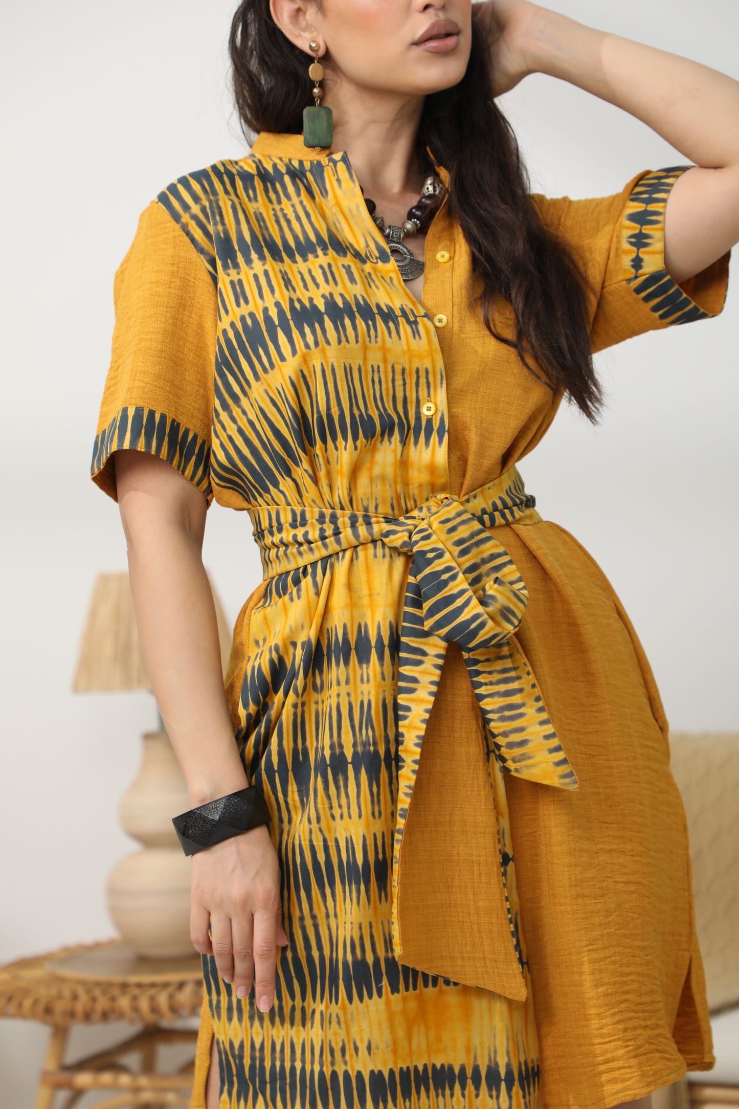 Lomi High-Neck Dress 7