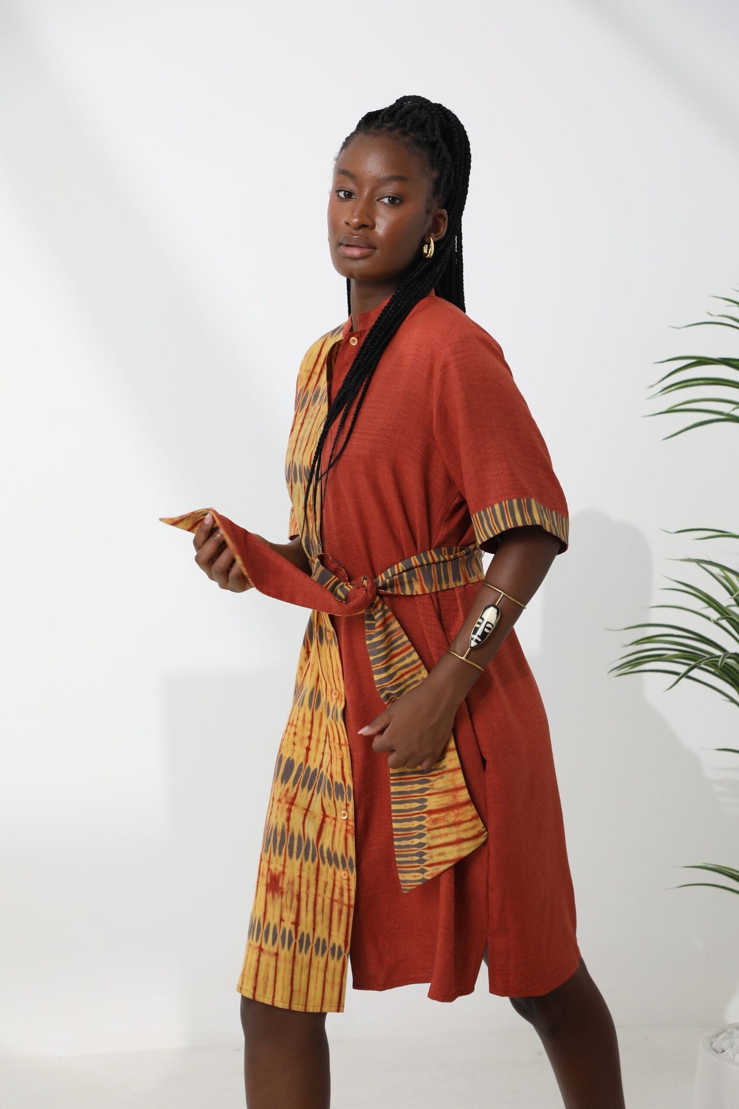 Lomi High-Neck Dress 3