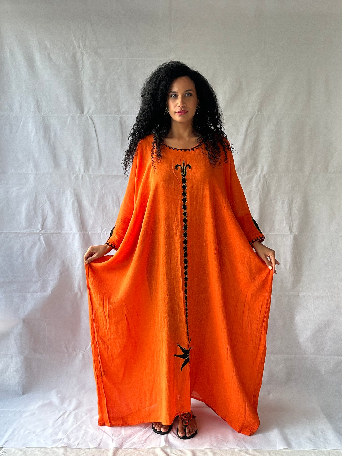 Bahir Dress - Red Orange