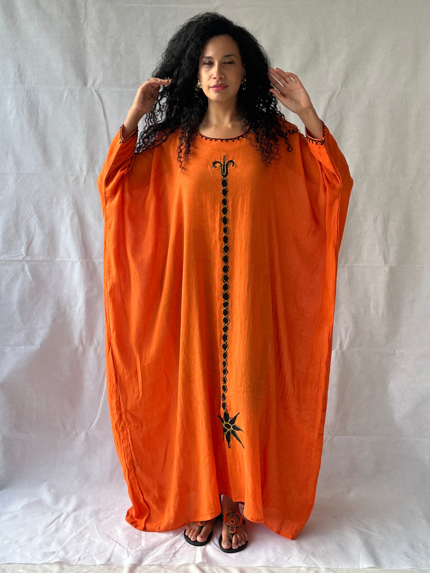 Bahir Dress - Red Orange