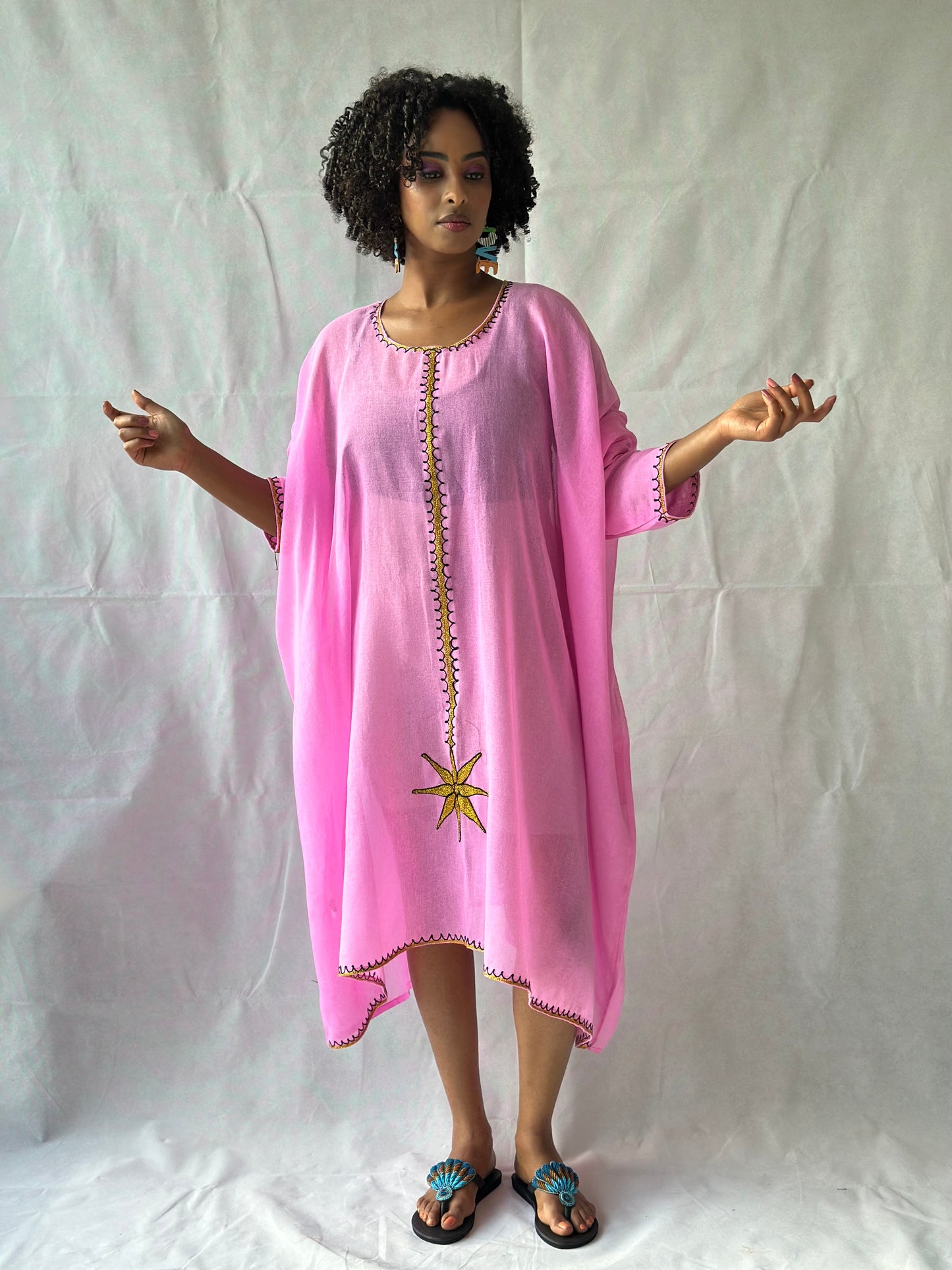 Bahir Dress - Hot Pink
