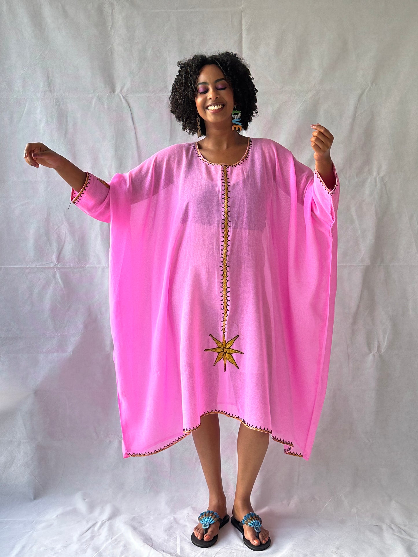 Bahir Dress - Hot Pink