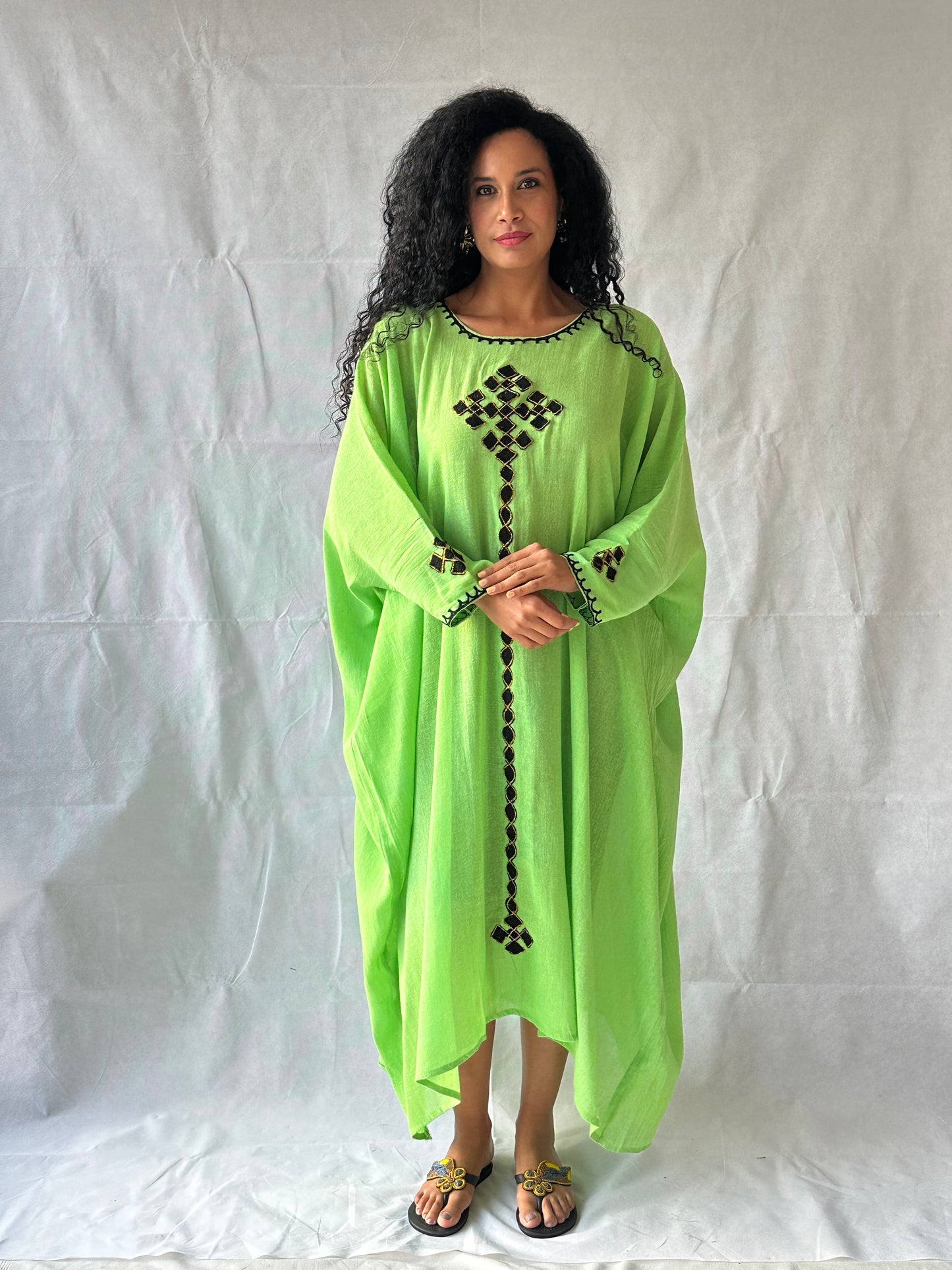 Bahir Dress - Lemo Green