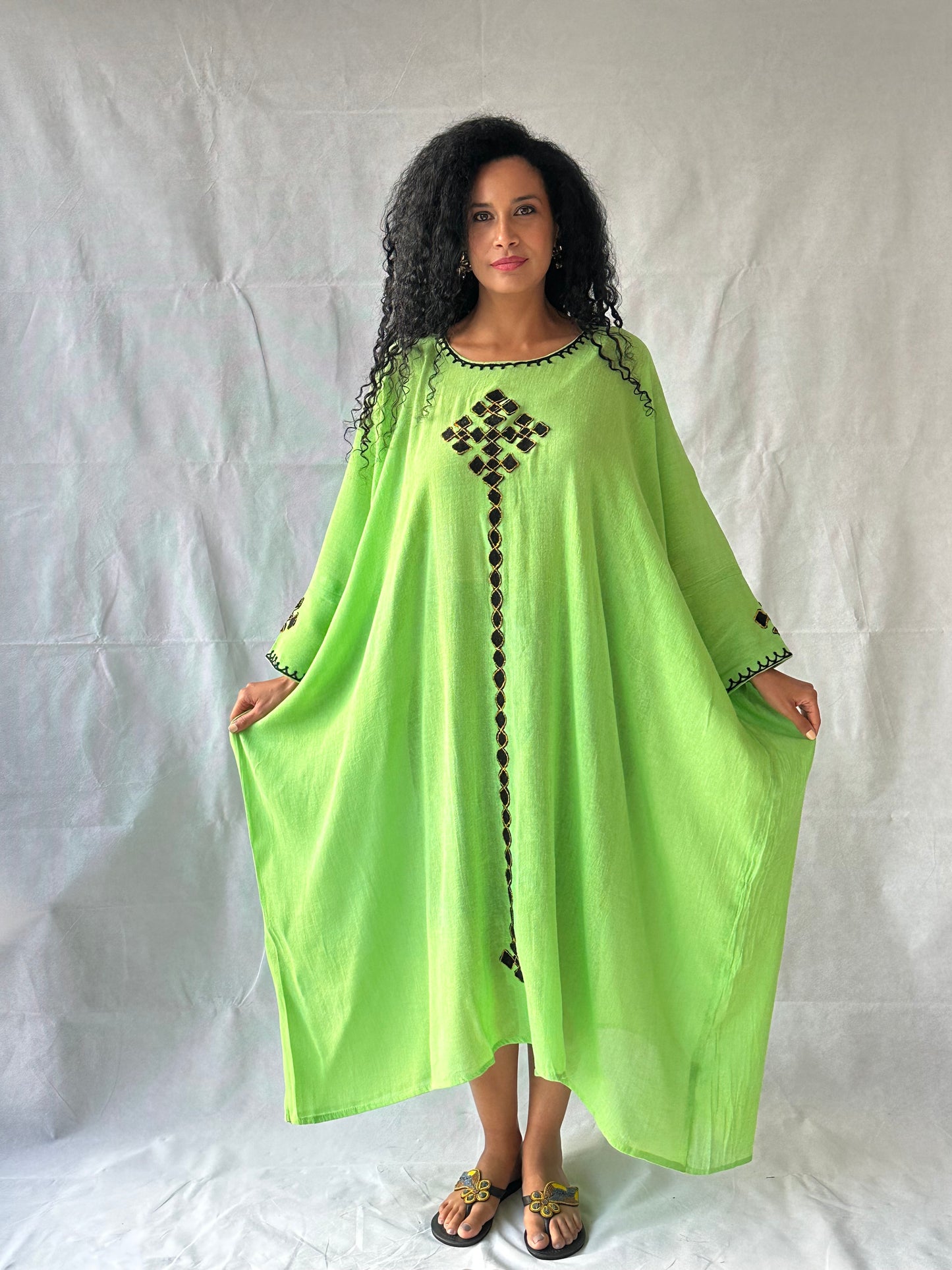 Bahir Dress - Lemo Green