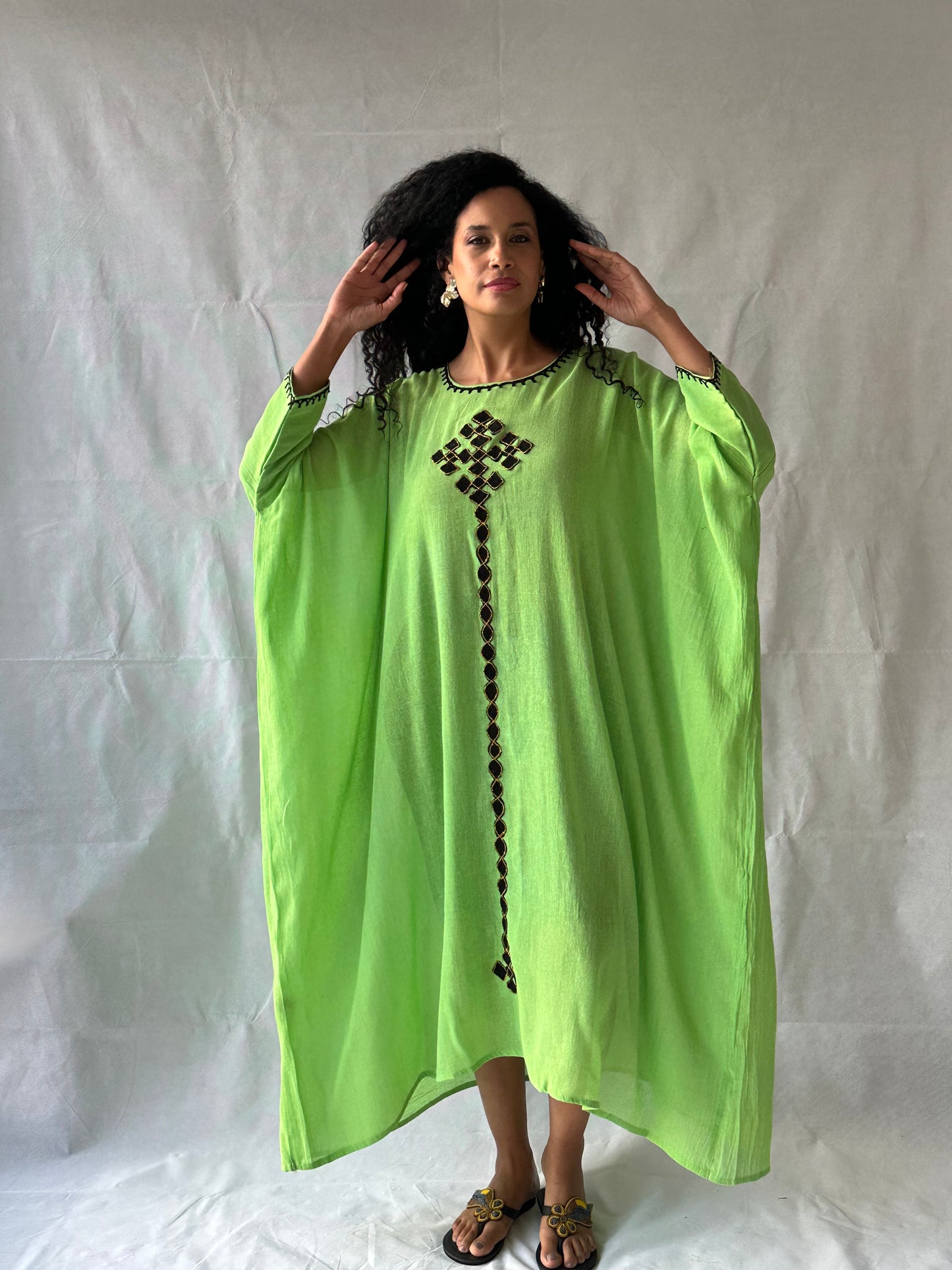 Bahir Dress - Lemo Green