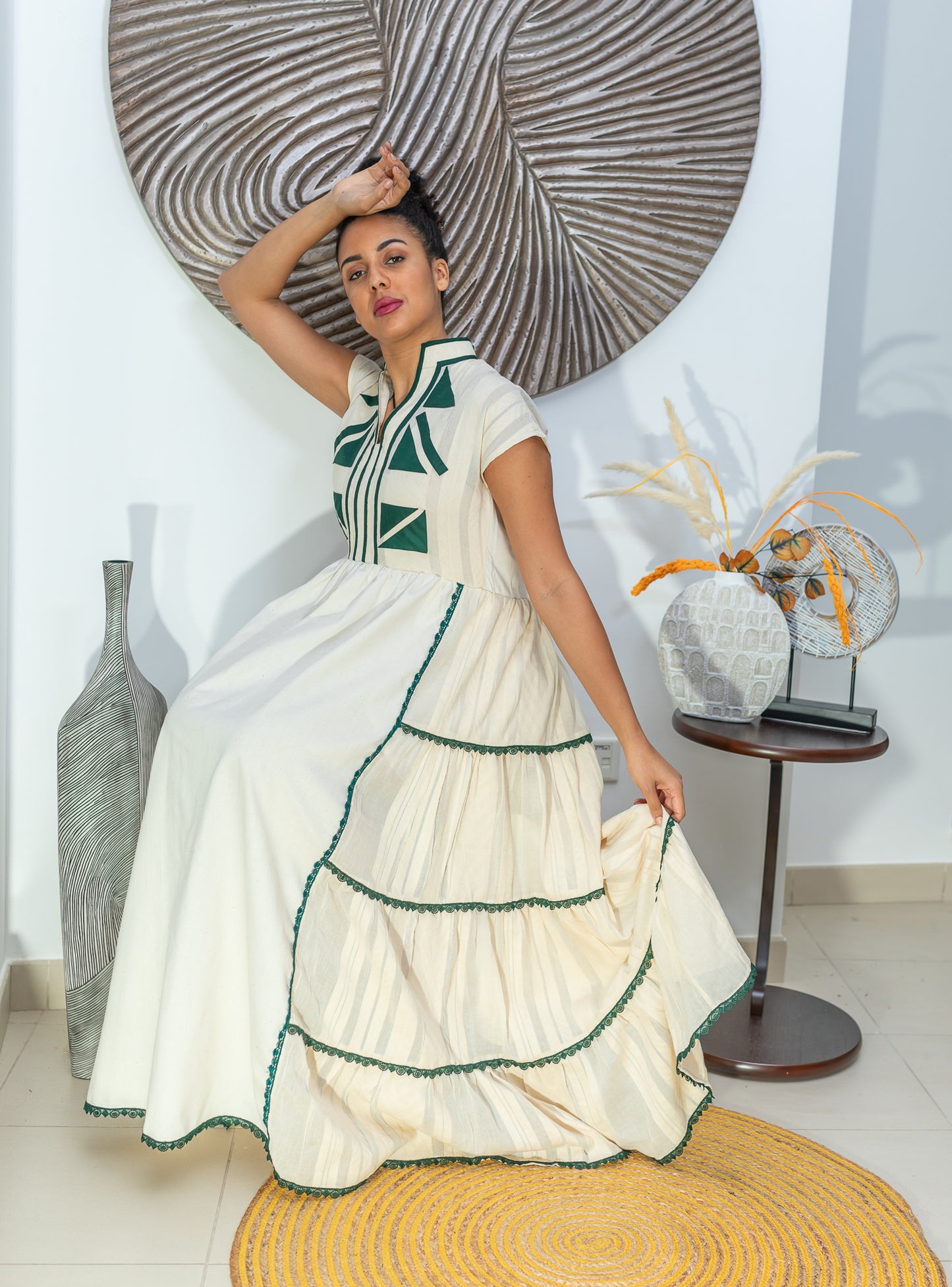 Zewed Ruffle Tier Dress 1