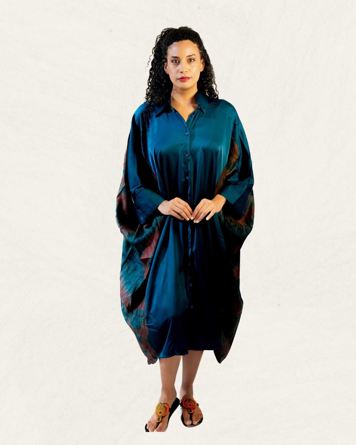 Silk Dress - Blue