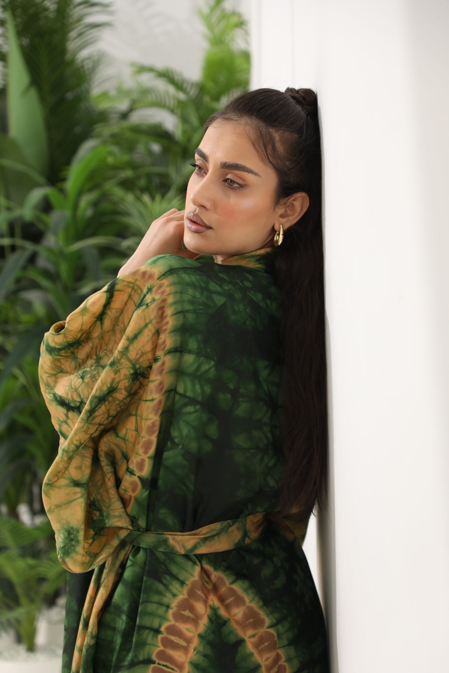 Geni Flowy Kaftan - Olive