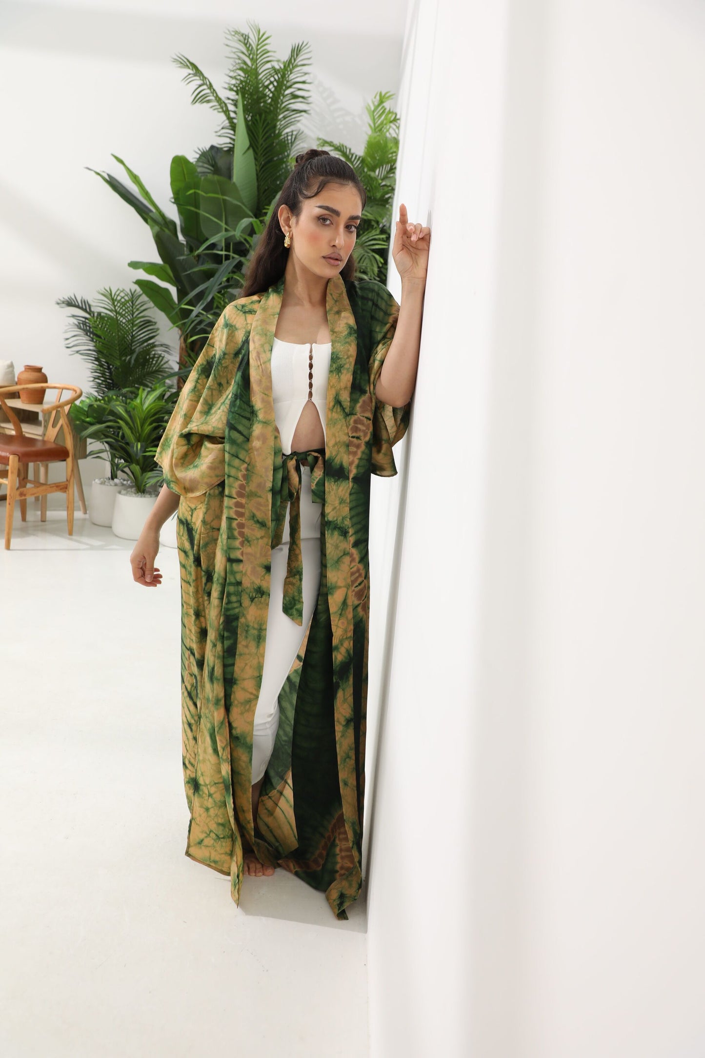Geni Flowy Kaftan - Olive