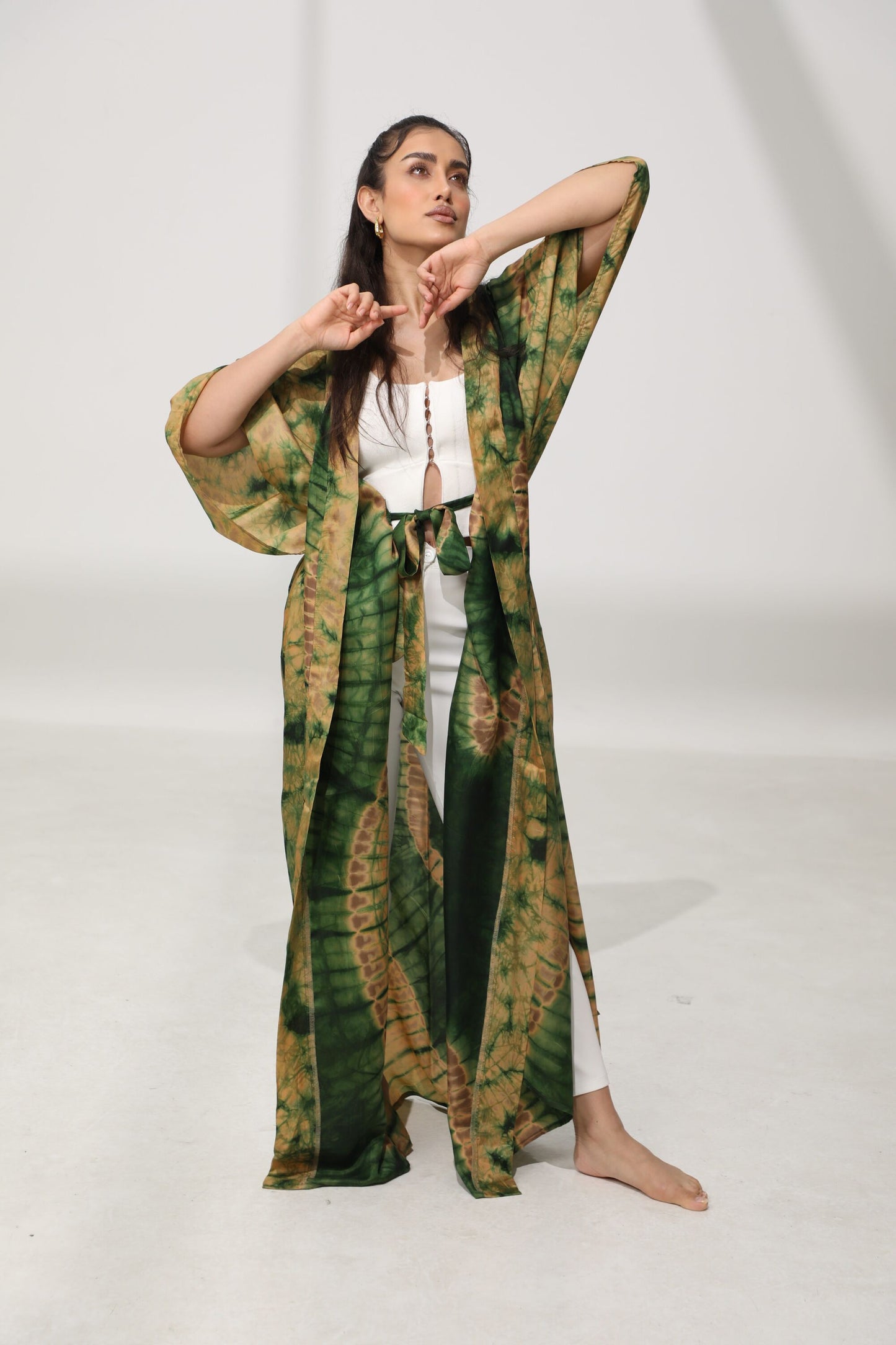 Geni Flowy Kaftan - Olive