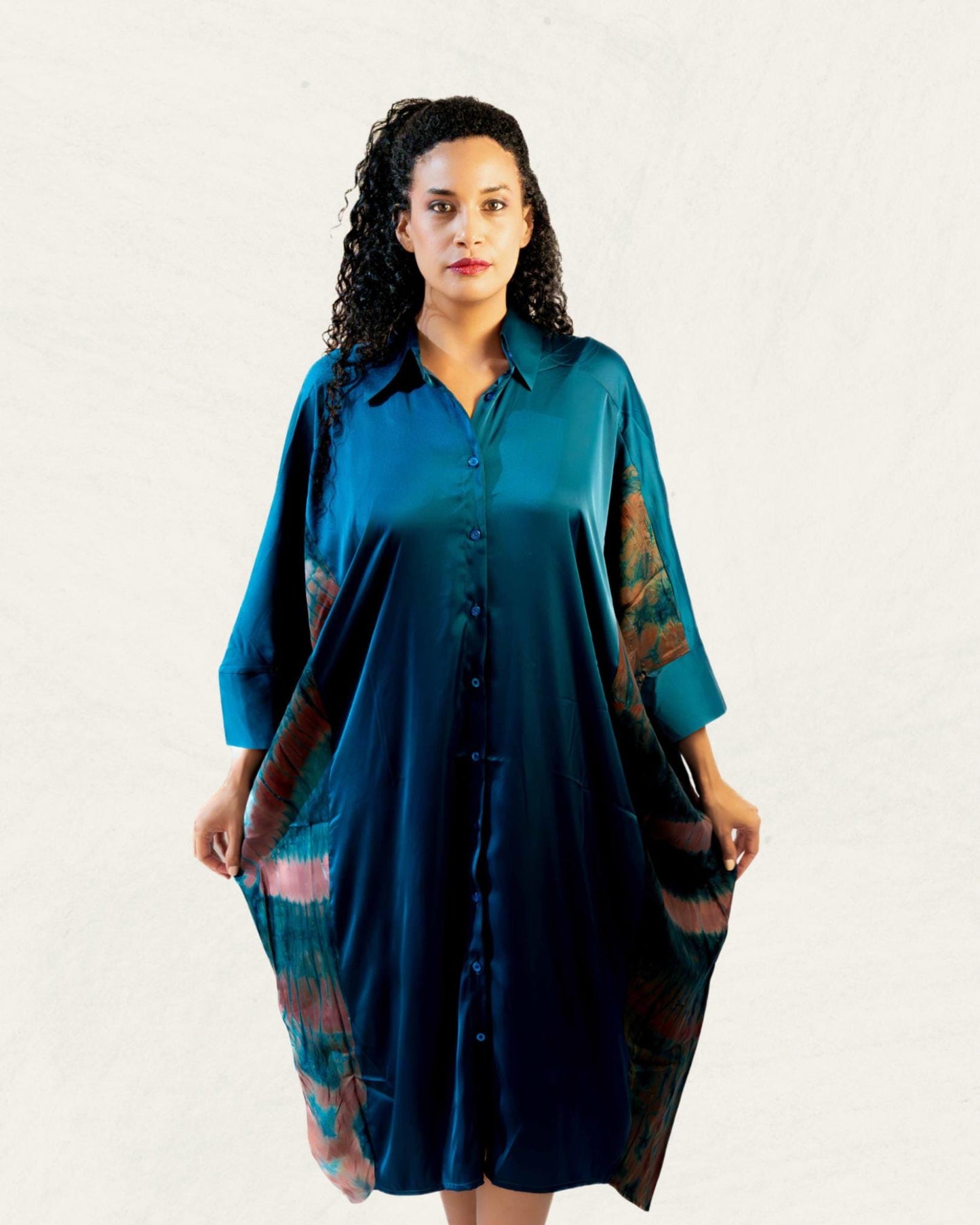 Silk Dress - Blue