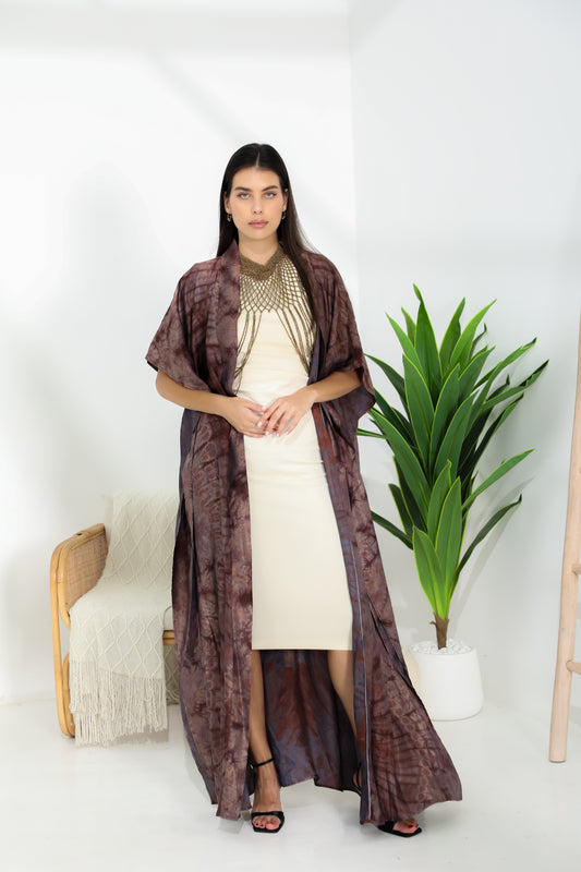 Geni Flowy Caftan - Earth Wood