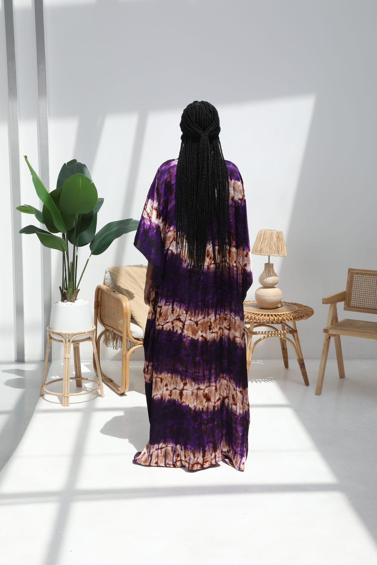 Geni Flowy Kaftan - Dark Purple