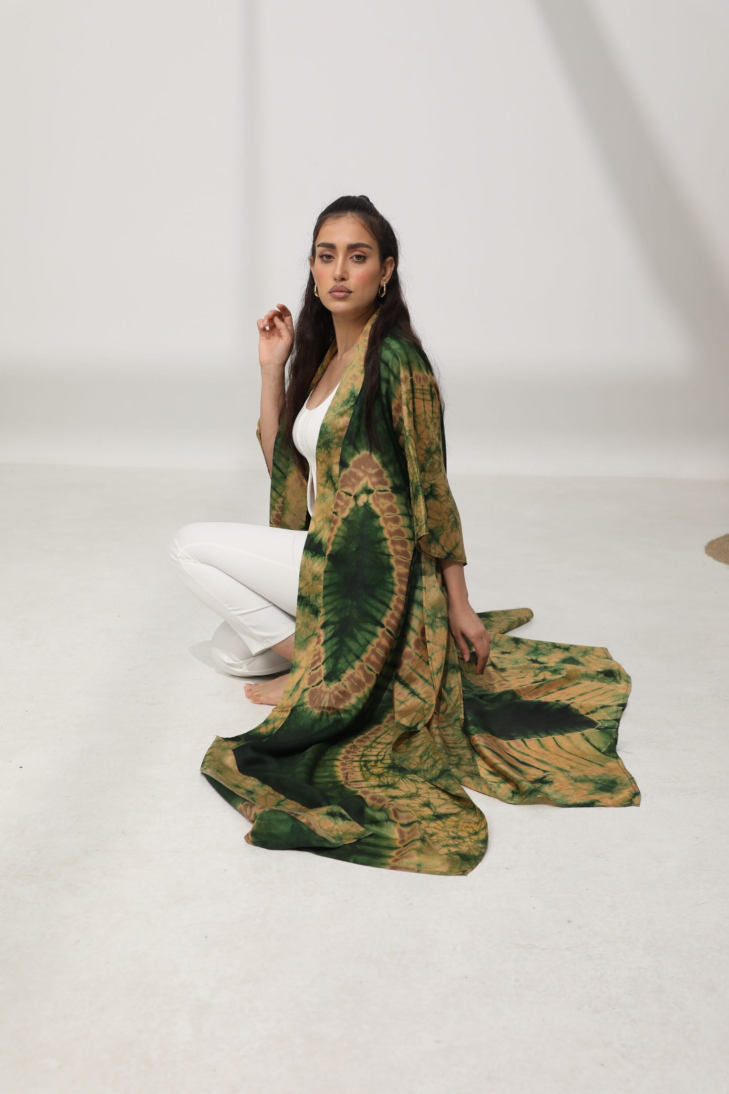 Geni Flowy Kaftan - Olive