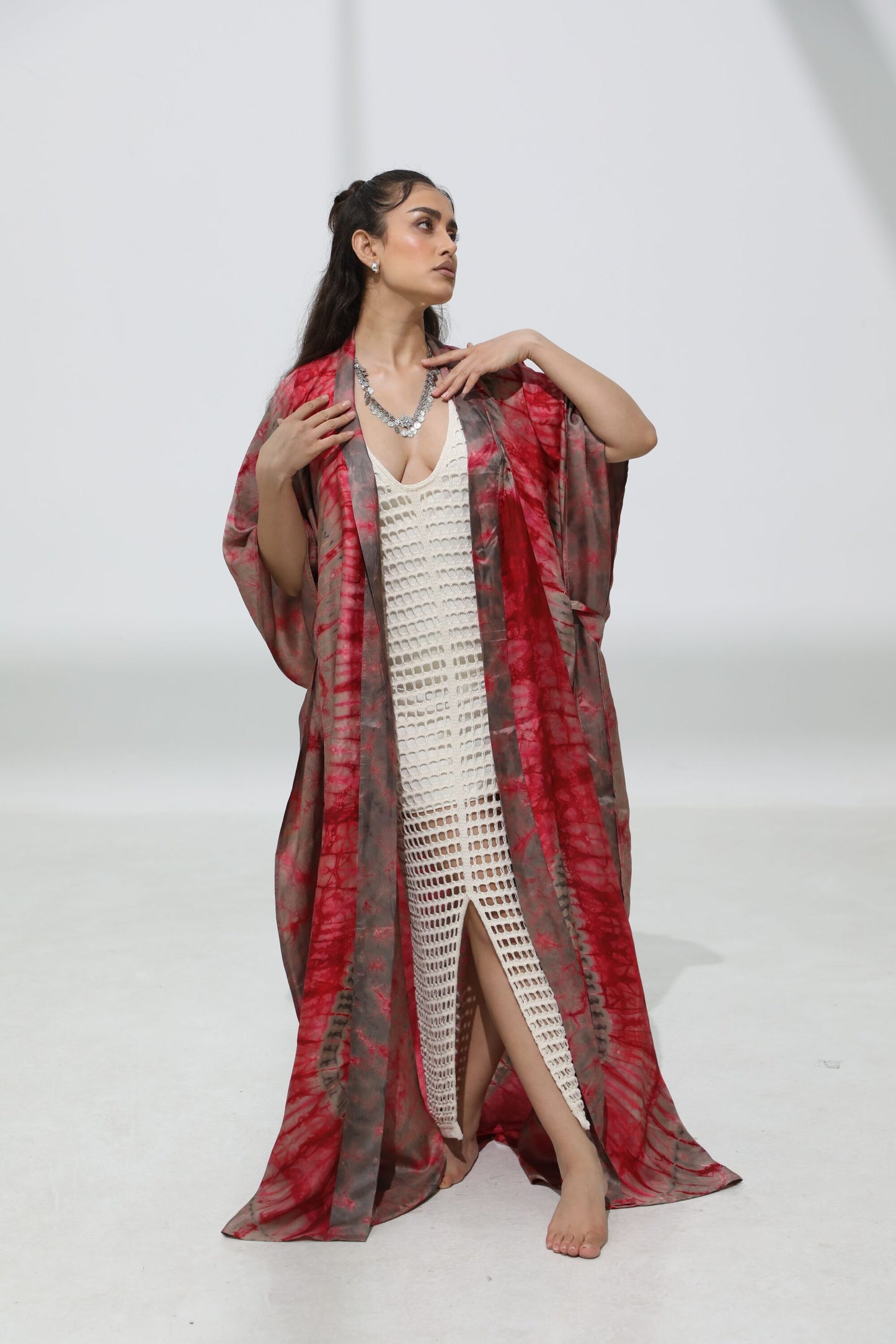 Geni Flowy Kaftan - Toned Pink