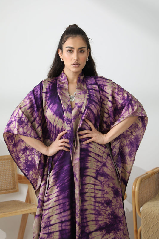 Geni Flowy Kaftan - Toned Purple