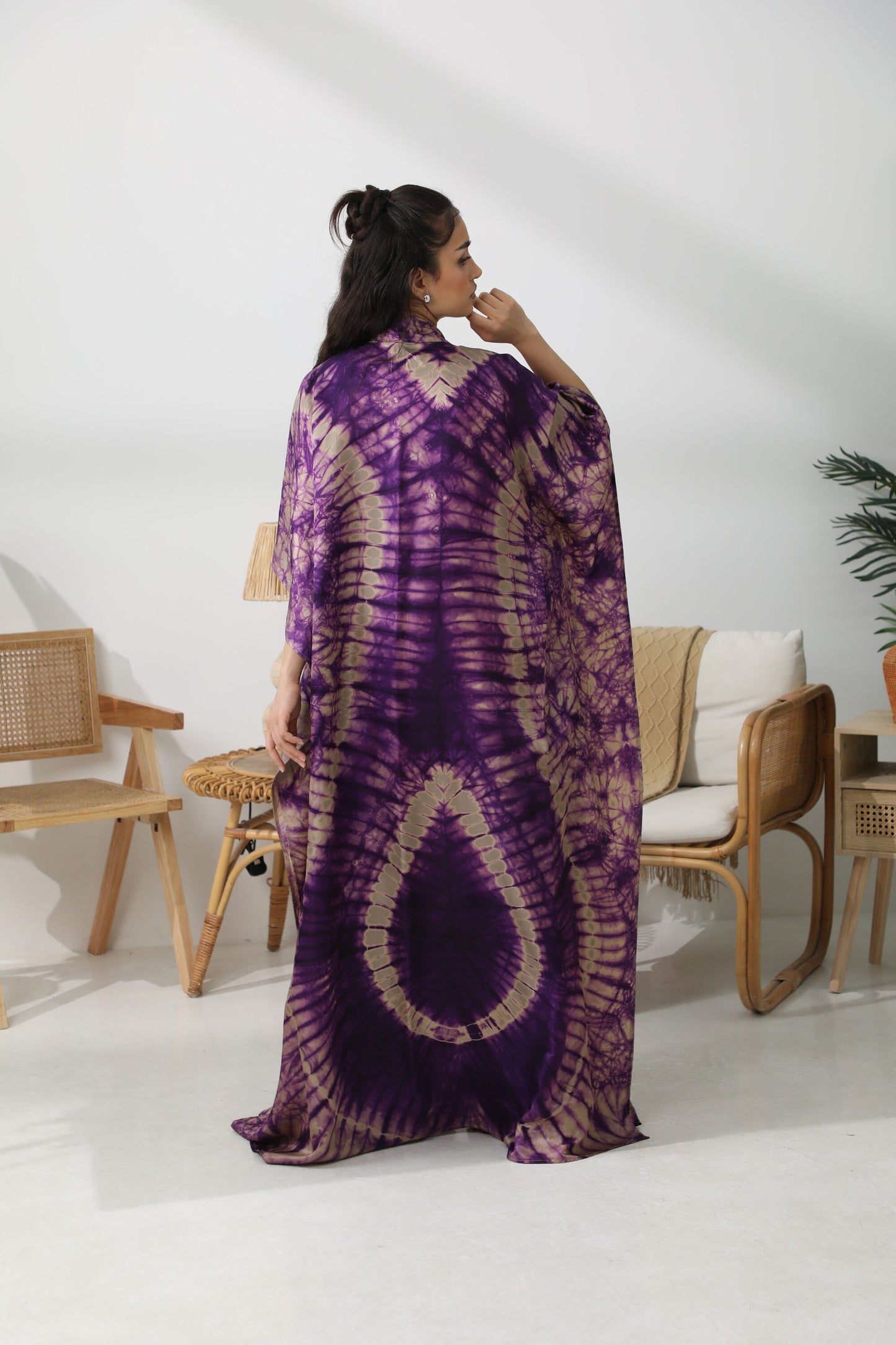 Geni Flowy Kaftan - Toned Purple