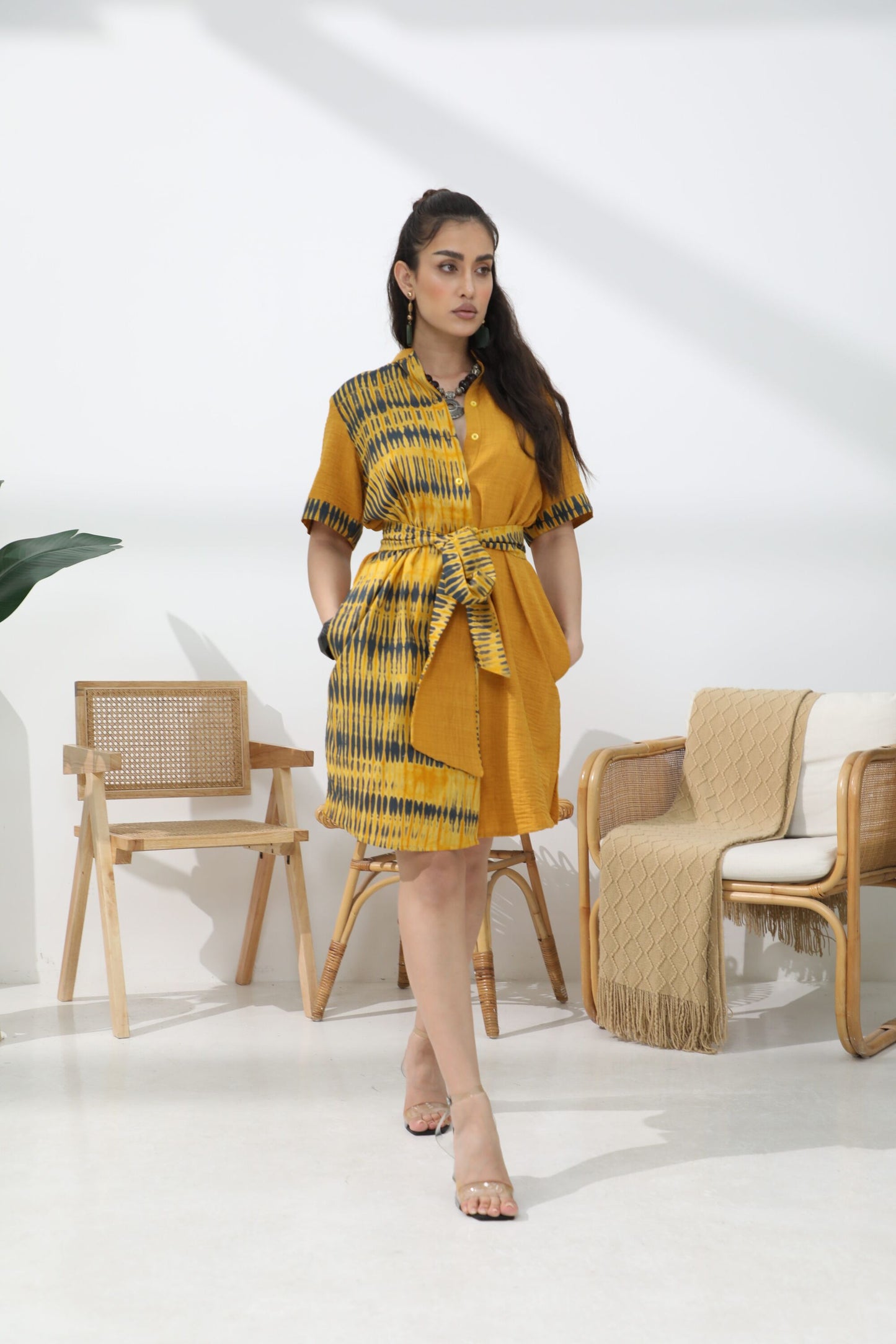 Lomi High-Neck Dress 7
