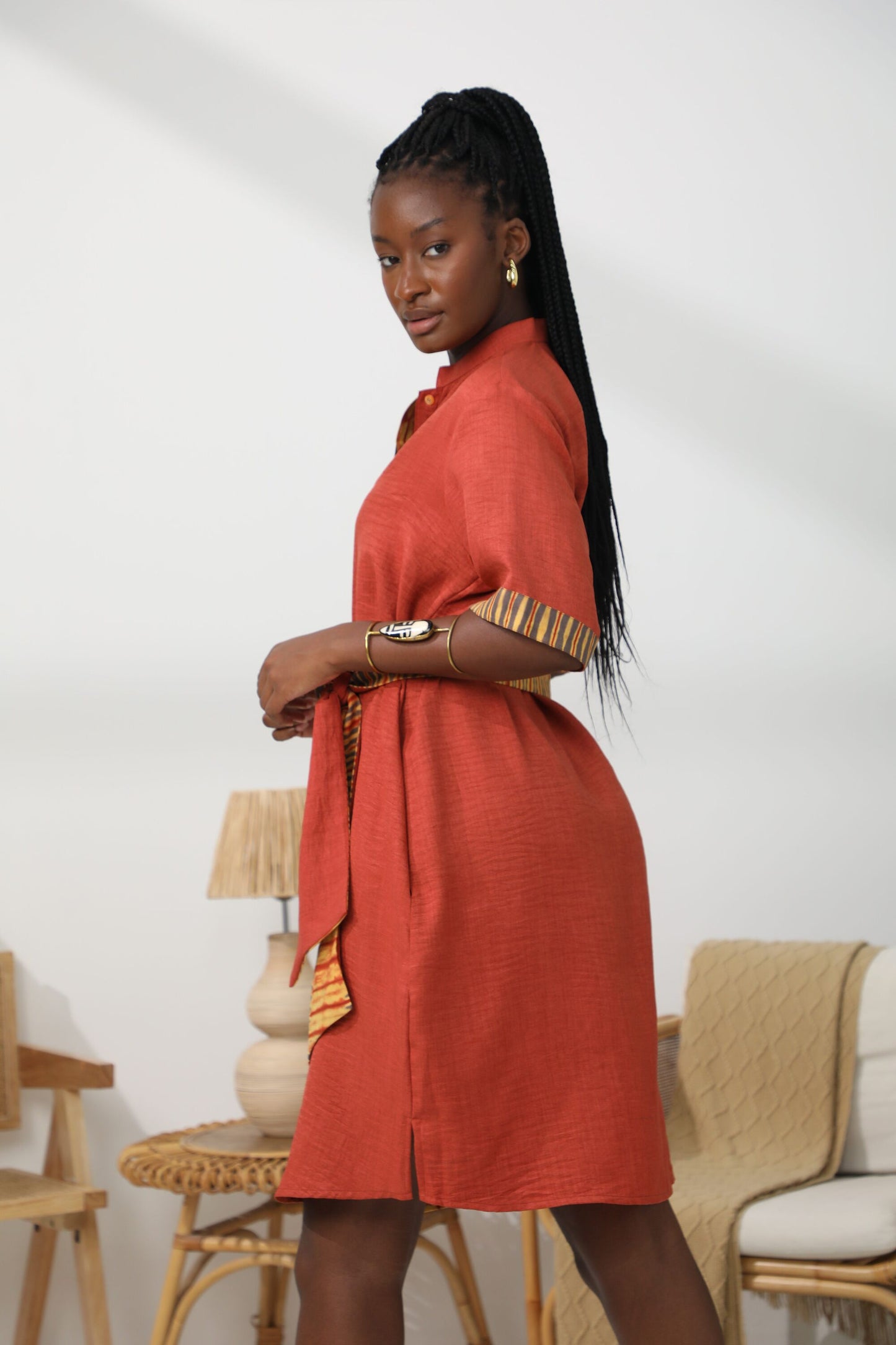 Lomi High-Neck Dress 3