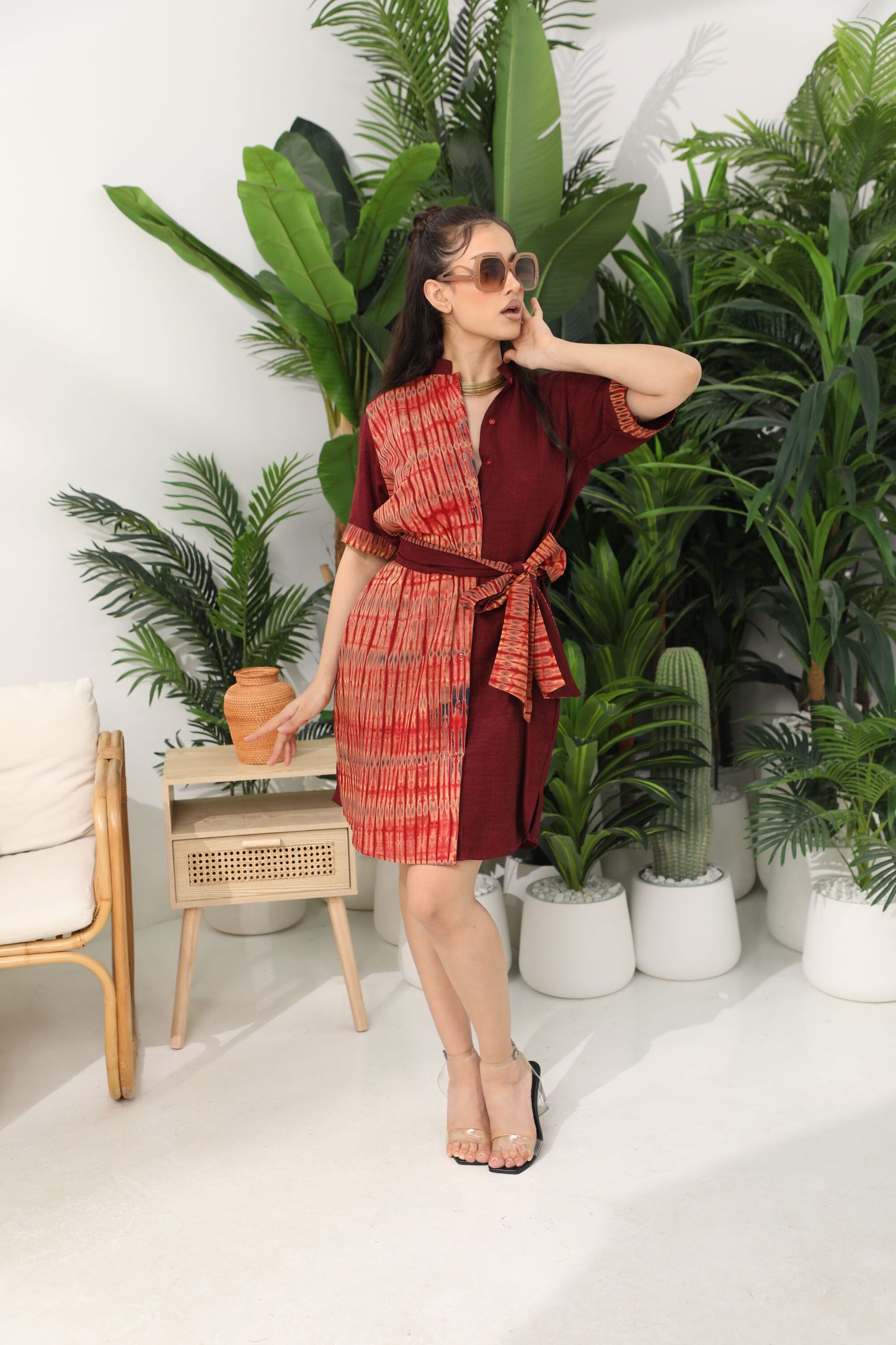 Lomi High-Neck Dress 5