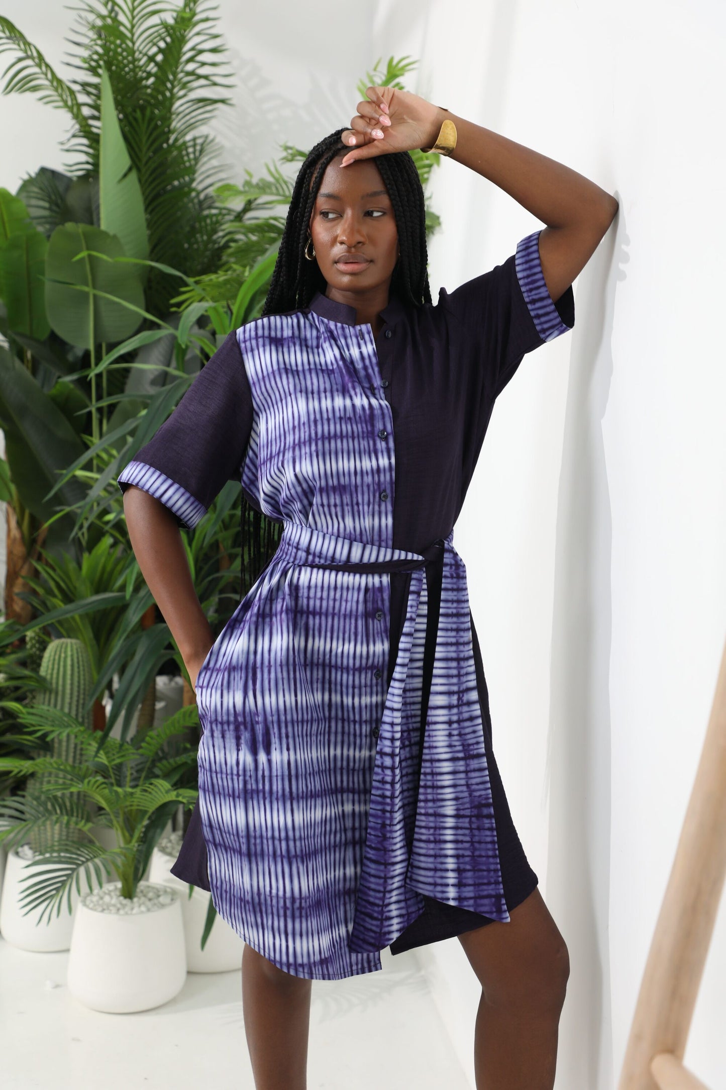 Lomi High-Neck Dress 6