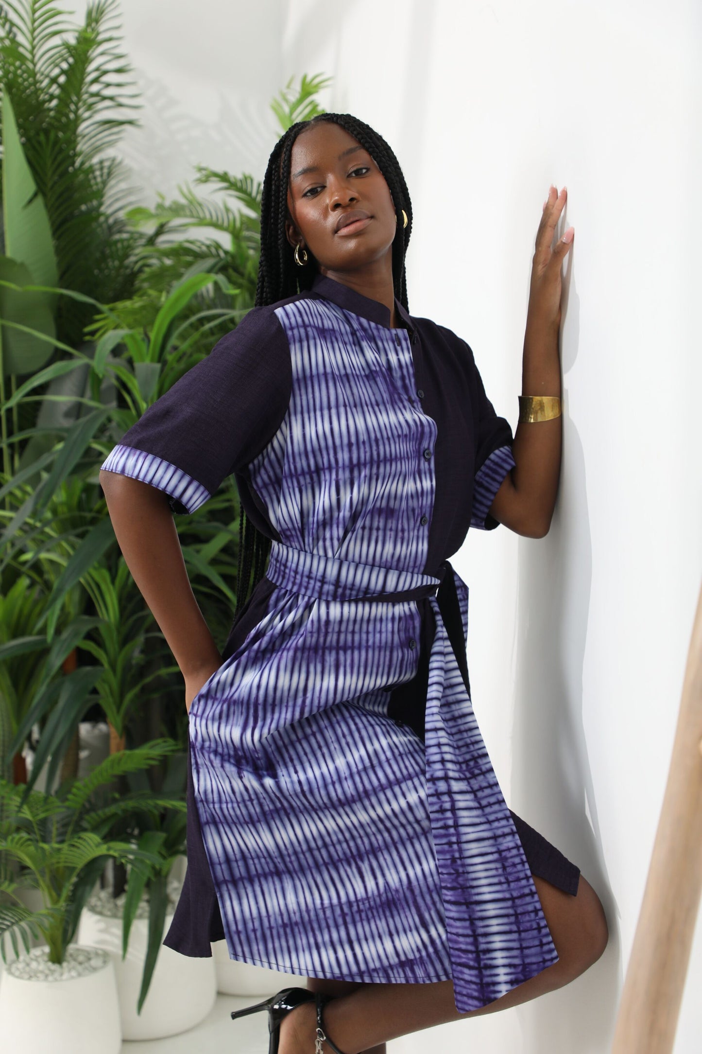 Lomi High-Neck Dress 6