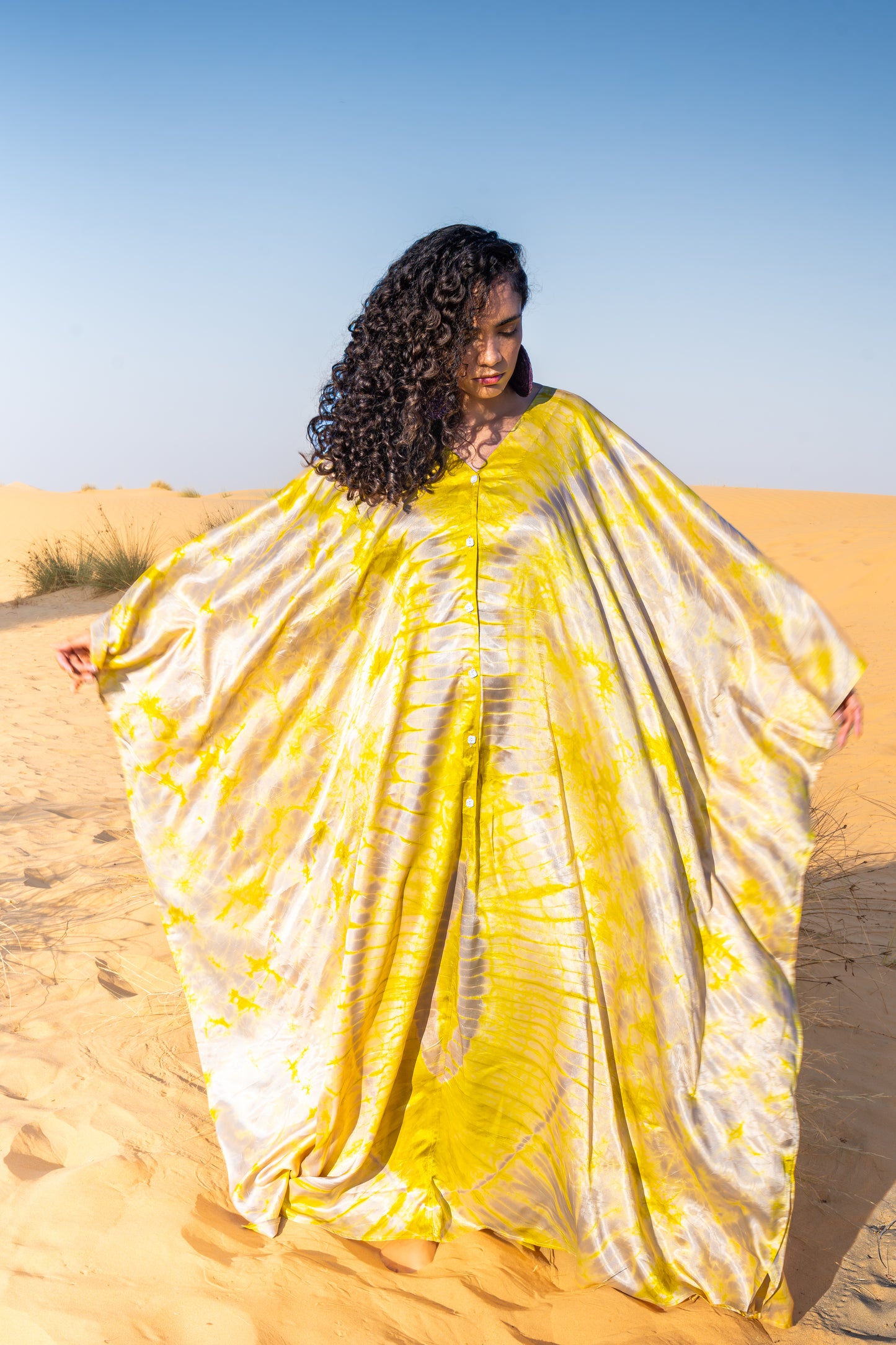 Geni Flowy Kaftan - Gold