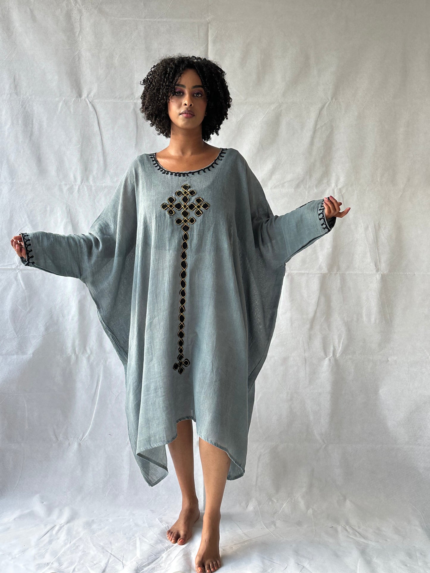 Bahir Dress - Peacock Blue