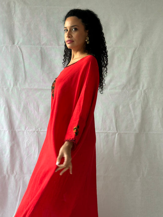 Bahir Dress - Ruby Red