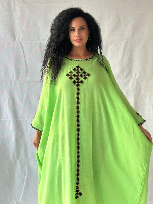 Bahir Dress - Lemo Green