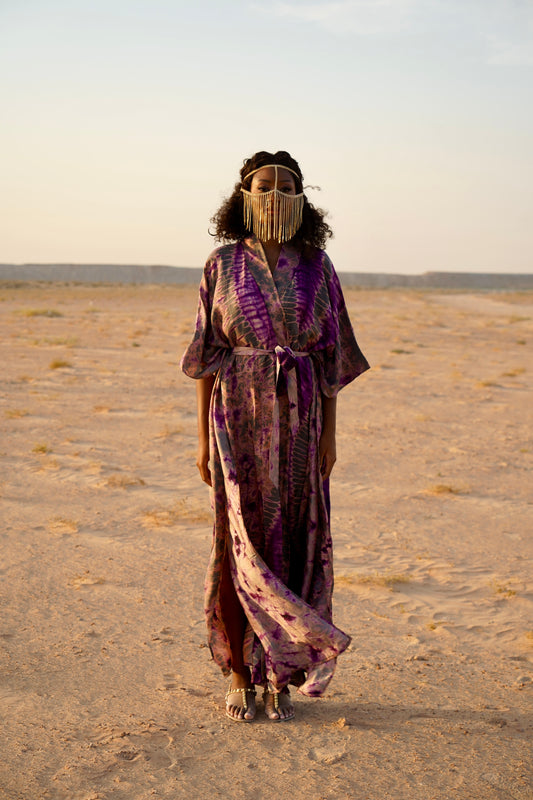 Geni Flowy Kaftan - Purple