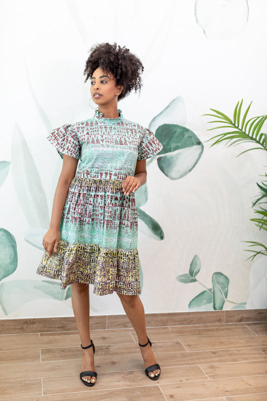 Almaz Smart Mandarin Collar Dress 3