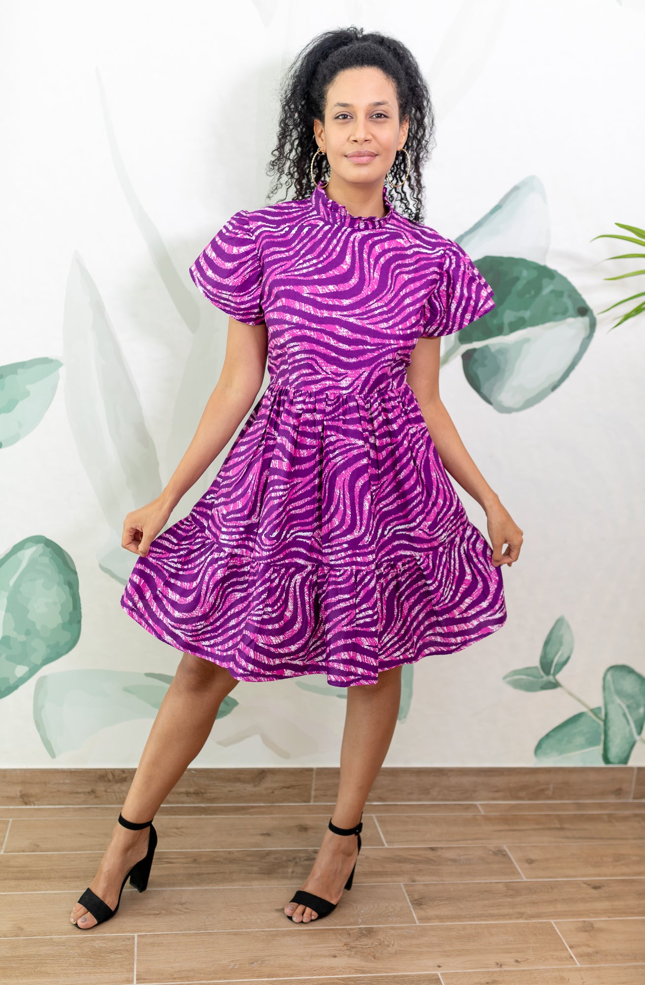 Almaz Smart Mandarin Collar Dress