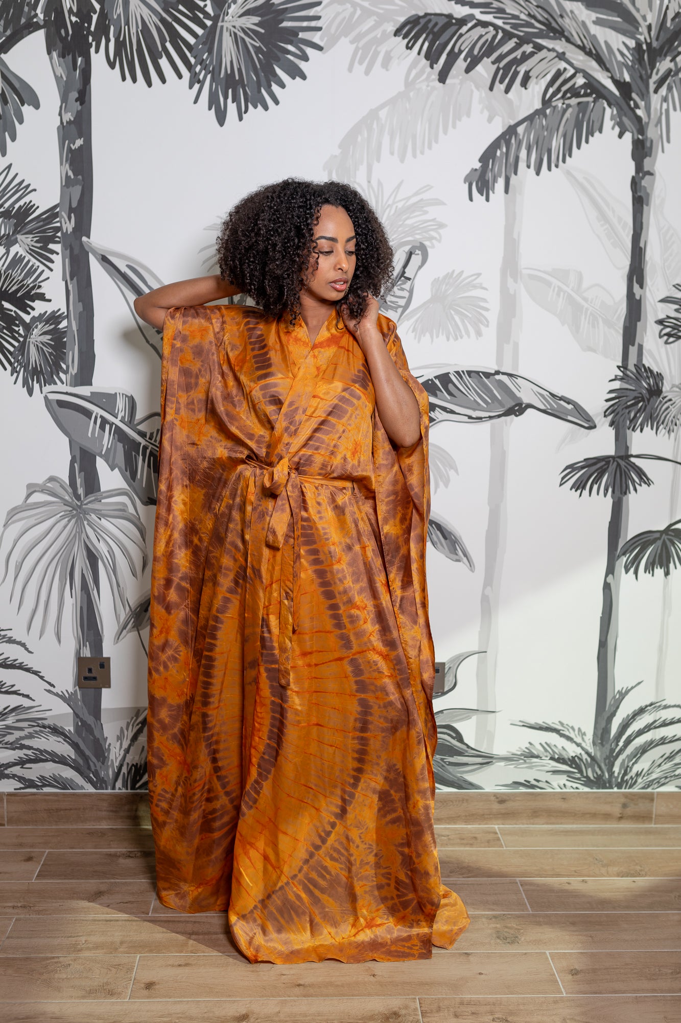 Geni Flowy Kaftan - Orange