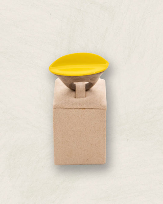 Yellow Curved Ring