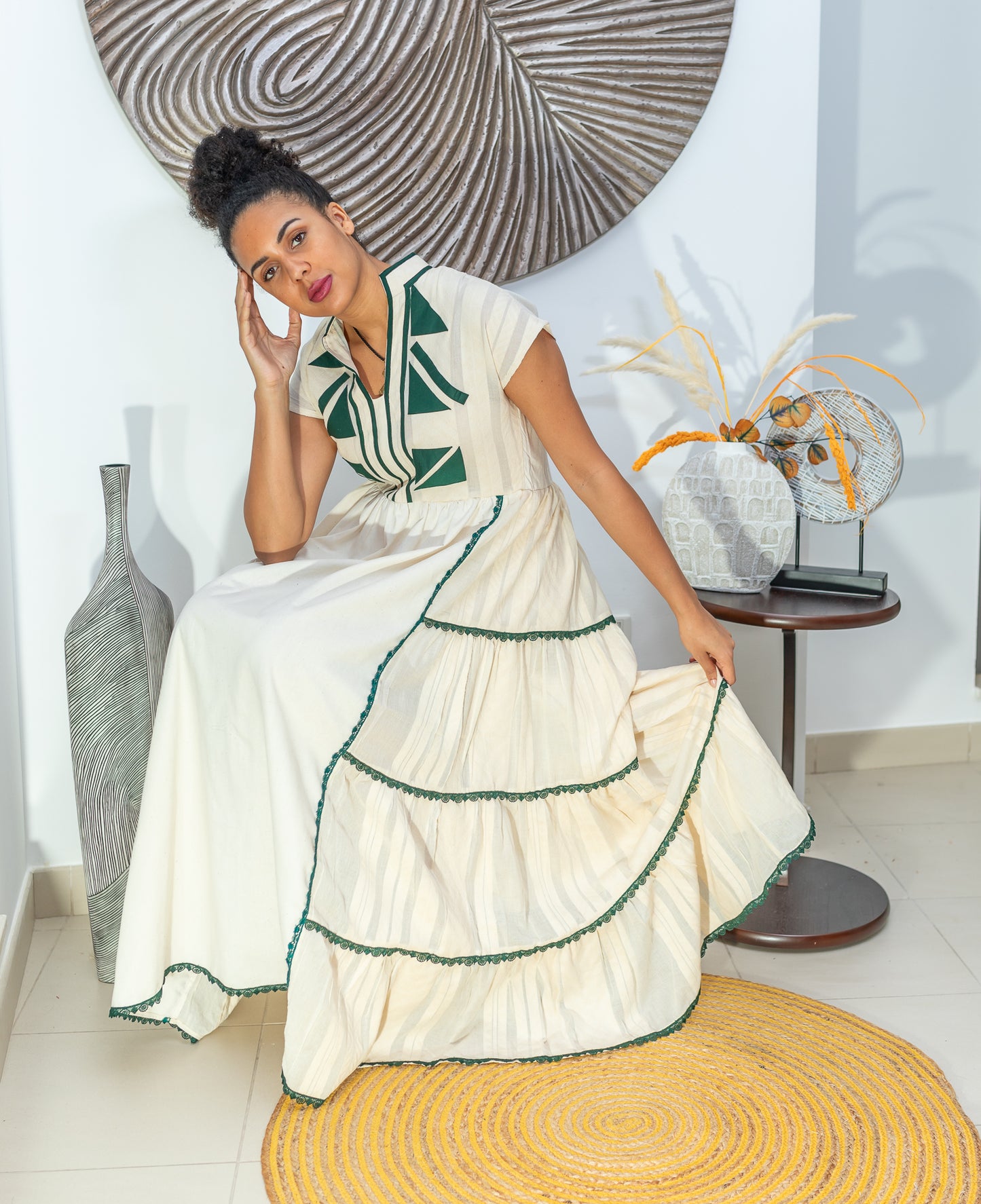 Zewed Ruffle Tier Dress 1