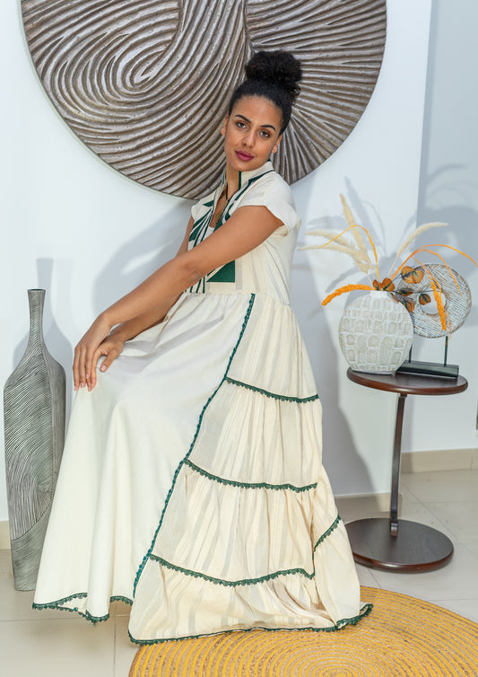 Zewed Ruffle Tier Dress 1