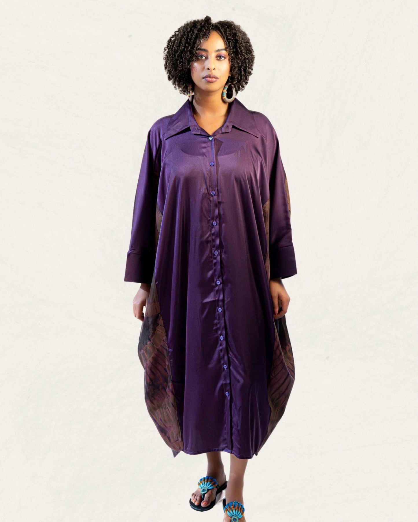 Silk Dress - Purple