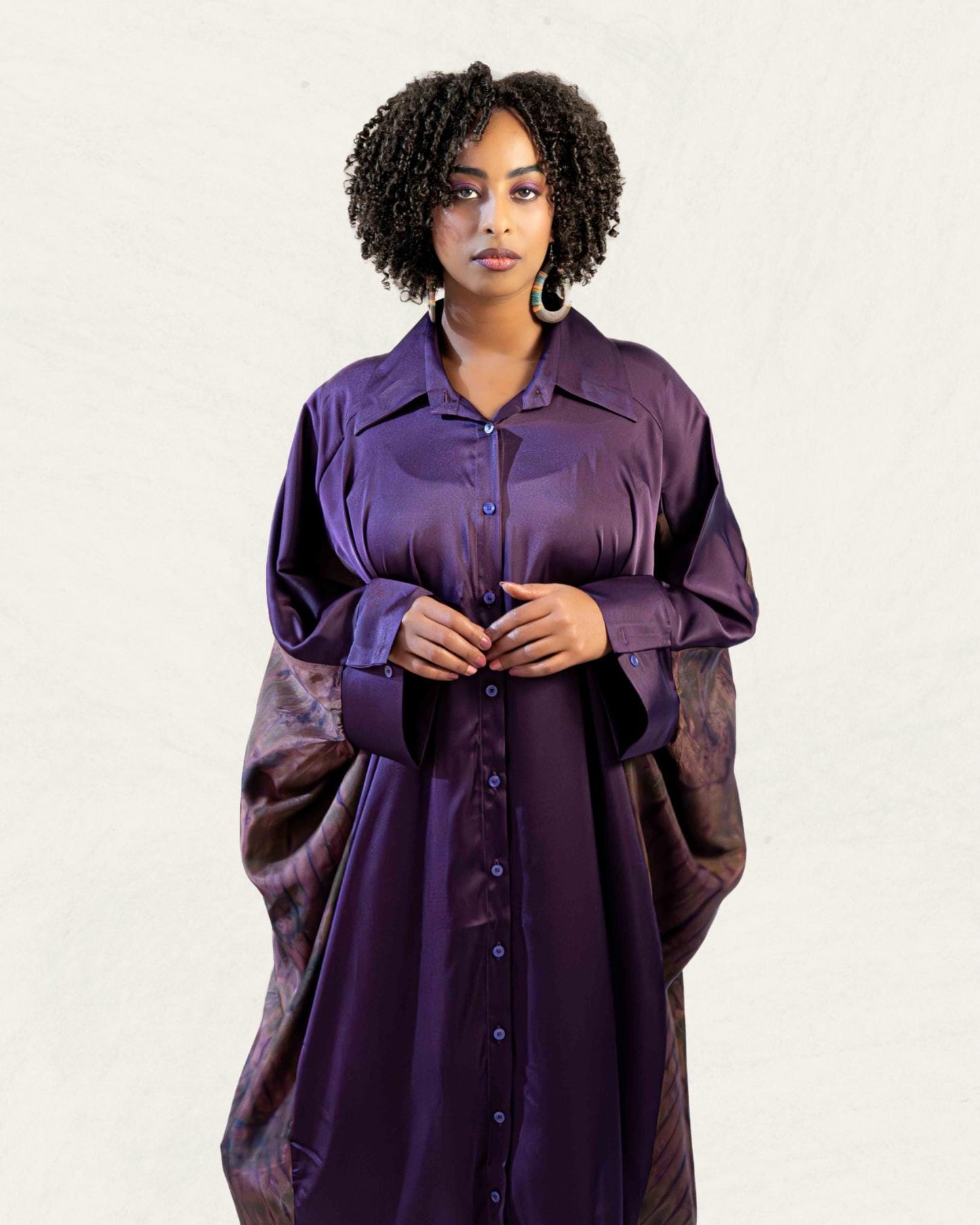 Silk Dress - Purple